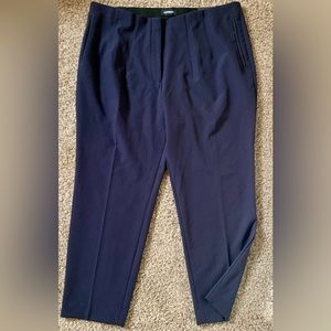 XL Navy Express Ankle High Rise Dress Pant